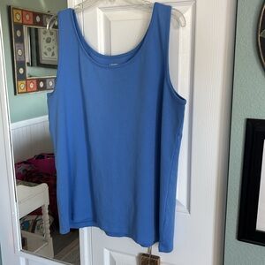 Lands end 1XL blue tank top
